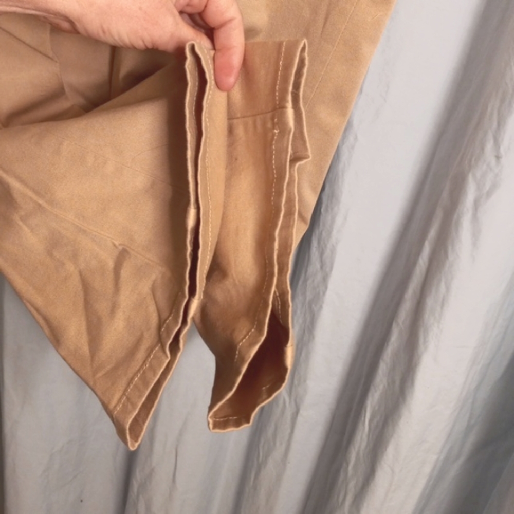Maternity Announcements L 12/14 Khaki Stretch Twill Pants - Picture 5 of 11